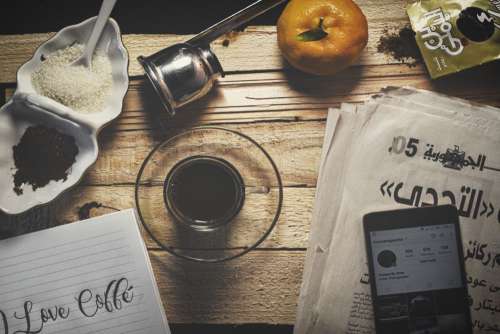 Coffee Cup Ingredients Free Photo