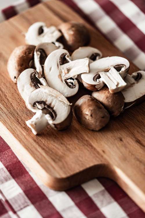 Slices of Mushrooms Vertical Free Photo