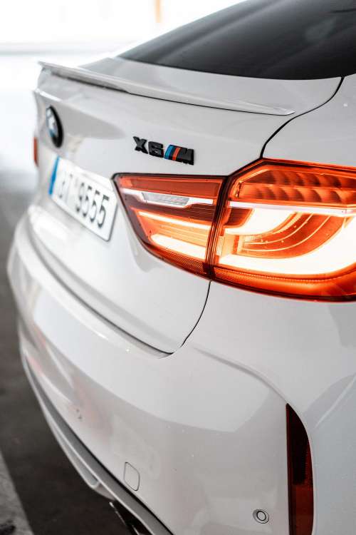 Tailgate and Black BMW X6M Emblem Free Photo