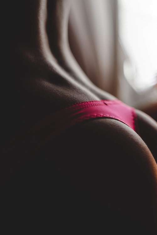 Woman Pink Underwear Close Up Free Photo