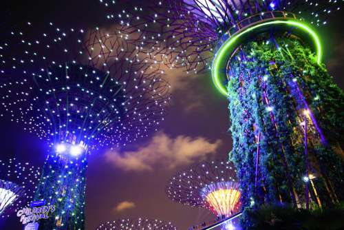 Garden By The Bay Singapore Asia Futuristic Tourism