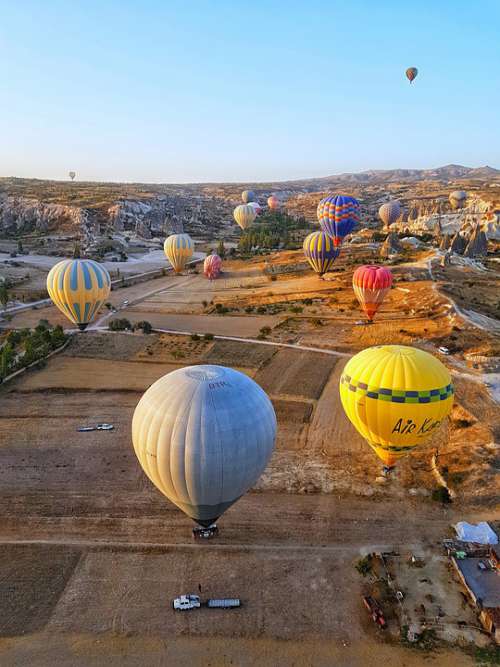 Cappadocia Balloon Summer Heat Rocks