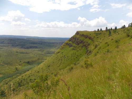 Cliff Kenya Nakuru Menengai Africa Landscape