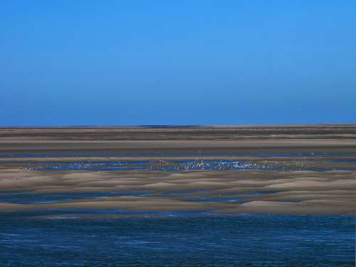 Bay Of Somme Sea France Landscape Beach Blue