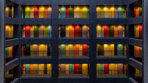 Apartments Doors Colors Tokyo Japan House