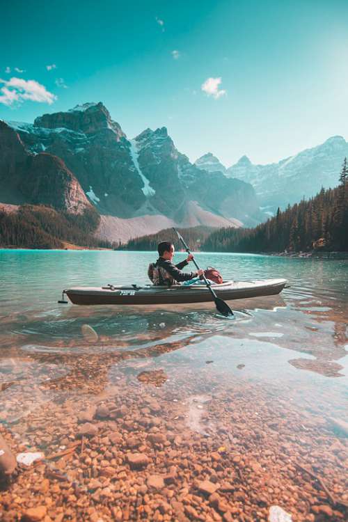 Banff Alberta Canada Landscape Water Nature