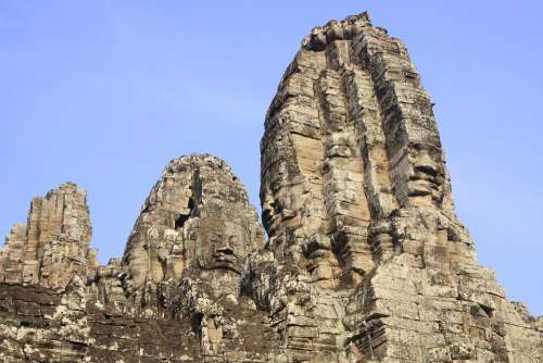 Bayon Angkor Khmer Architecture Buddha Ancient