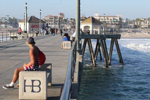 Beach Huntington Beach California Huntington Wave