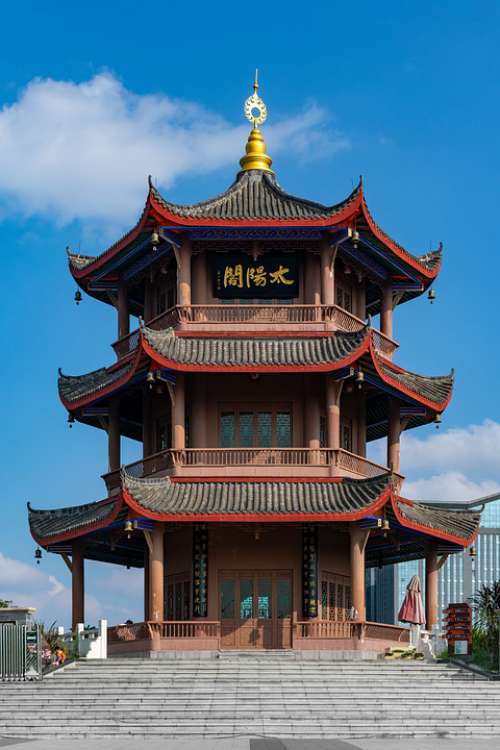 Building Antique Building China Attic