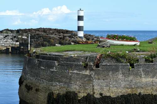 Carlough Harbour Antrim Ireland Boat