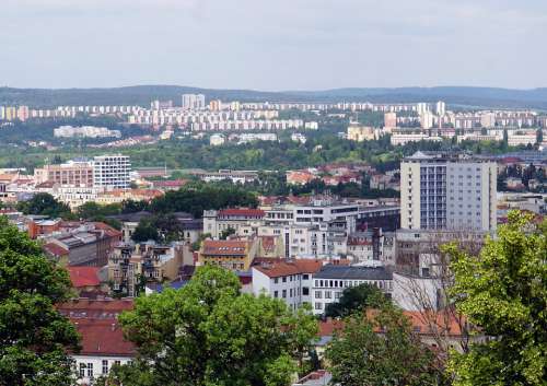 City Landscape Modern Panorama Brno Czech Republic