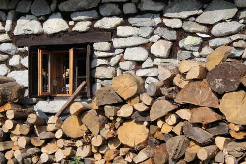Cottage Window Wood Building Wall Rainerova Útulňa