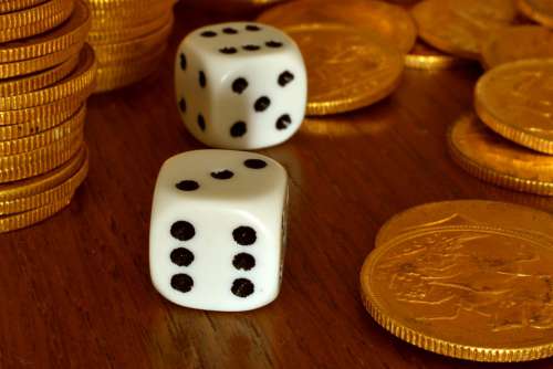 Dice Gambling Gold Pounds Game Luck Casino Play