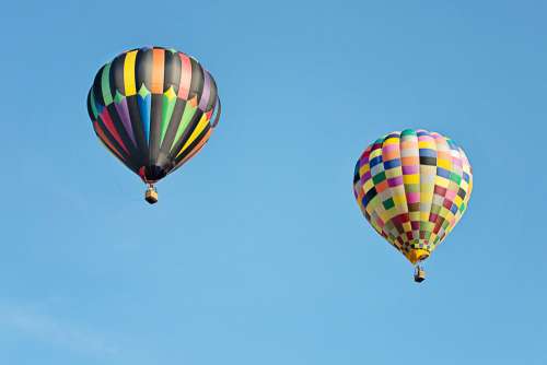 Hot Air Balloons Colorful Balloon Floating