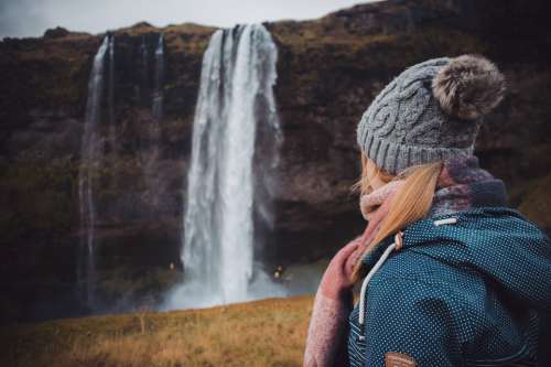 Iceland Girl Nature Woman Landscape Rejkjavik