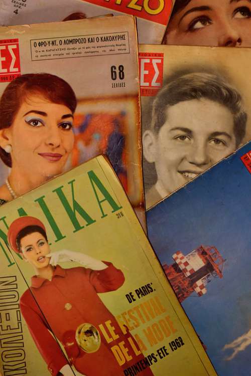 Old Magazines Paper Read Vintage Retro Vips