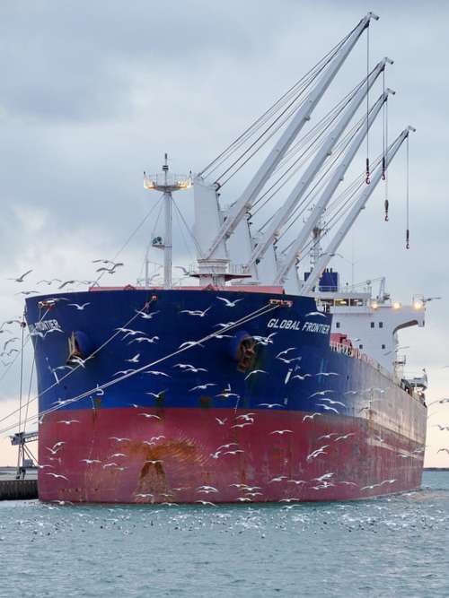 Ship Port Maritim Shipping Crane