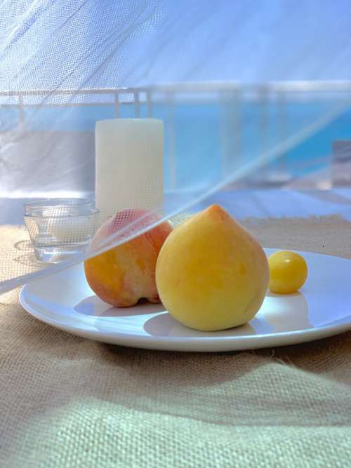 Summer Peach Fruit Breeze Sea Food Holiday