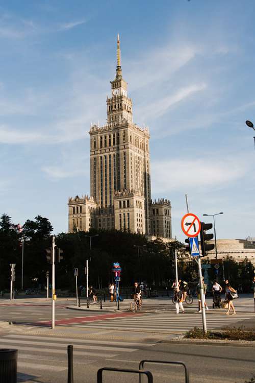 Warsaw Poland The Palace Of Culture And Science