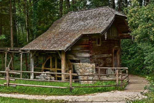 Watermill Building Old Open Air Museum Austria