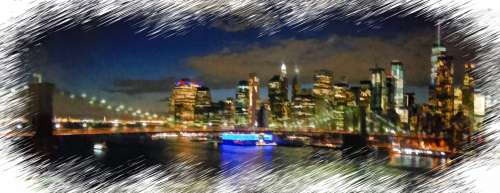 Manhattan At Night