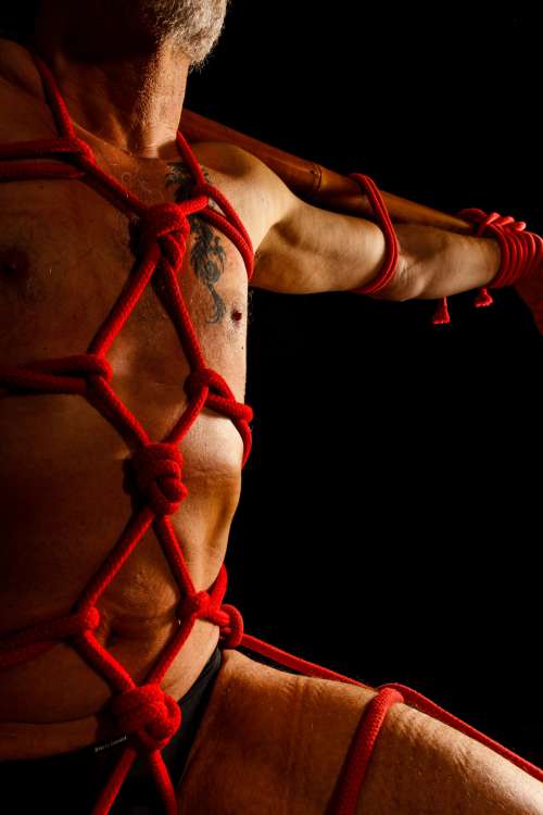 bondage fetish man rope studio
