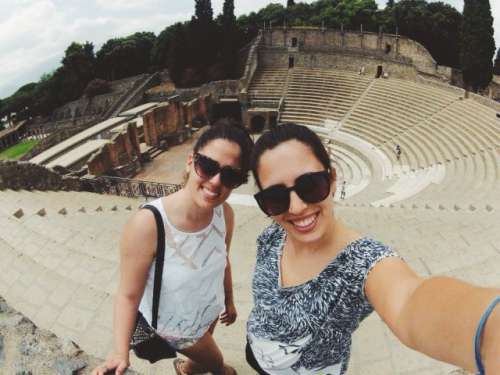 Happy selfie @pompeii