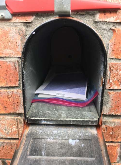 Inside the mailbox 