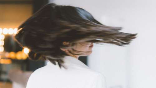 Woman’s Hair in move 