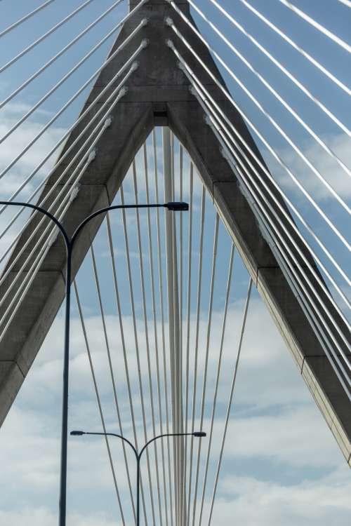 bridge abstract city angle architecture