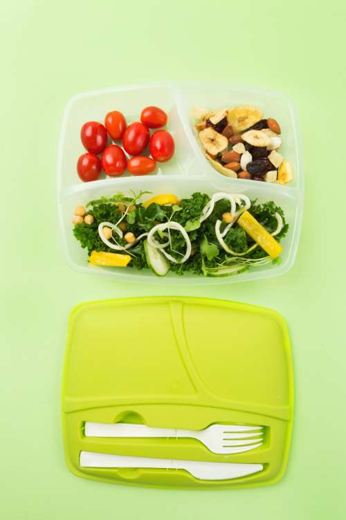 Lunch Box With Cutlery Photo
