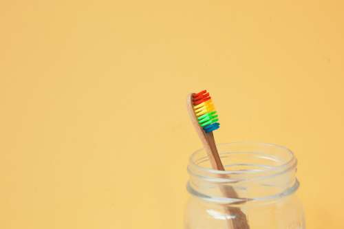 Rainbow Toothbrush Photo