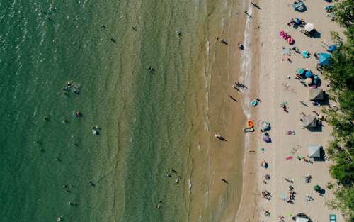 Drones-Eye View Of A Beach Photo