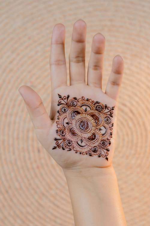 Henna On Palm Photo