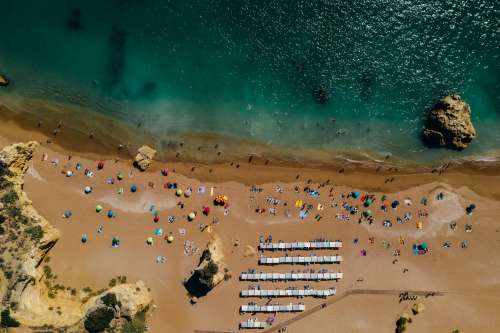 Beach View By Drone Photo