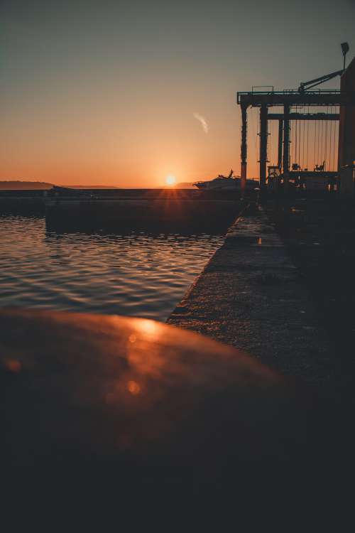 Sunrise On The Pier Photo