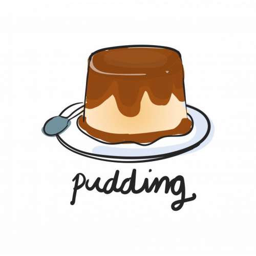 Pudding vector icon