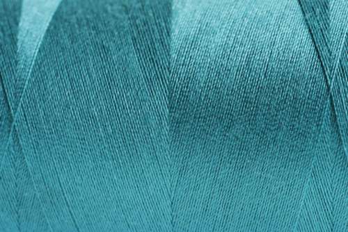 Close-up of blue color thread texture