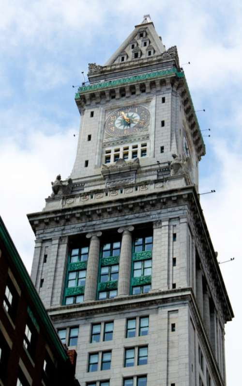 Ornate Clock Building Free Photo