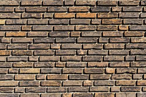Vintage Brown Bricks Wall Pattern Free Photo