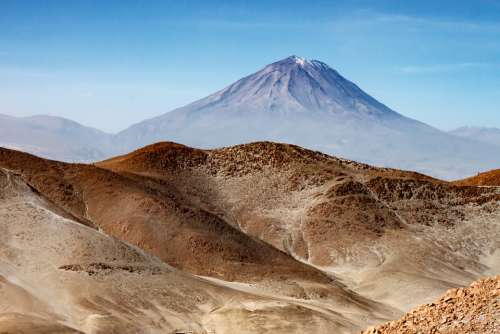 Peru Andes South America Mountains Landscape Fog