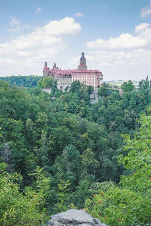 Castle Książ History Fortress Building Landscape