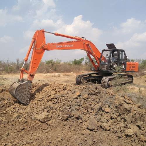 Excavator Hitachi Mining Site Technology Hydraulic