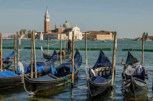 Venice The Grand Canal Gondola Italy Travel