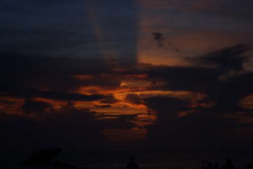 Beach Ocean Clouds Sunset Waves Sunrise Wave Sky