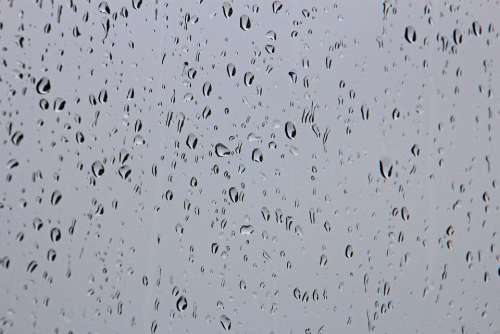 Drip Rain Raindrop Storm Glass Window