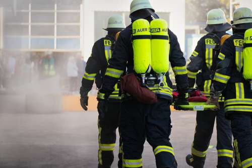 Fire Fighting Helm Firefighters Rescue Risk