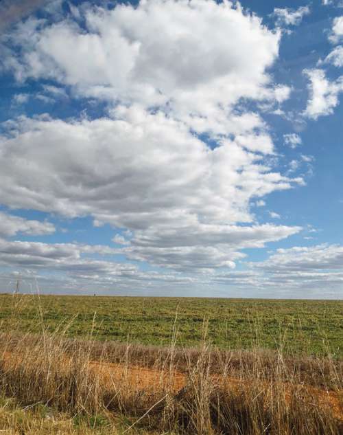 Sky Clouds Landscape Rural Field Nature