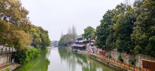 China River The Ancient Town Clear Water Asia