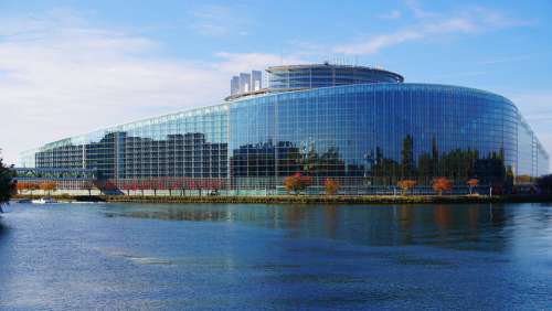 Euro European Parliament Union Colorful Building